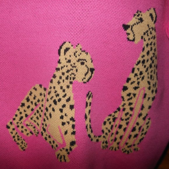 Entro Cropped Cheetah Sweater - Picture 3 of 5